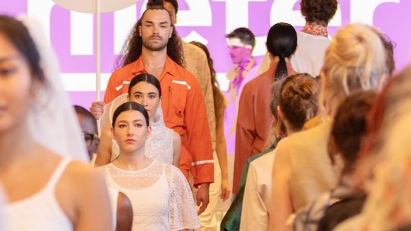 Nähwerk IDM am Mode-Salon Laufmeter in Bern April 2026 mit ihrer Brautmode bzw. Hochzeitskollektion